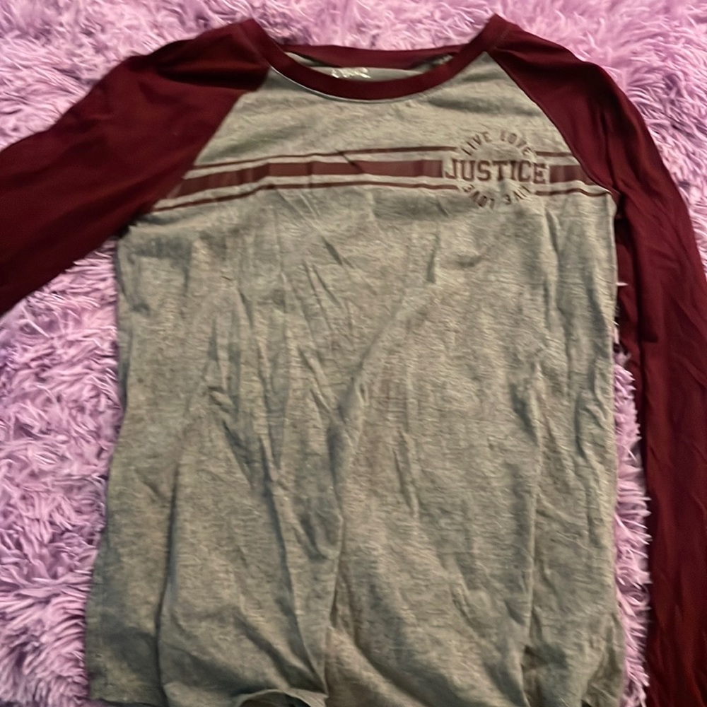 3 multicolor shirts from justice